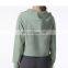 Janya Wholesale Blank Custom Logo Running Jacket Zipper Sports Clothing Yoga Wear Full-Zip Pocket Hoodie For Women
