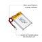 China Lithium Cell Factory Wholesale Rechargeable Battery UFX 602535 500mAh 3.7V For Medical Equipment