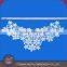 Factory price high quality flower cotton lace applique trim latest embroidery designs for neck