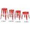 MCH-1505 Yellow Wood Stool 65cm Height Metal French Bistro Chairs