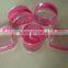 Transparent Clear PU or PVC Leather Tote Cosmetic Bag with Ziplock for women