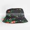 Adult mexican cheap tie dyed printed bucket hat with logo patch