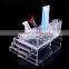 Hot Sale Factory Manufacturing High Quality Acrylic Plastic Drawers Jewelry and Cosmetics Organizer