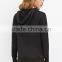 bulk plain black zipper blank hoodies wholesale for women