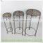 Set of 3 Decorative Garden Planter Round Plant Stand