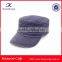 2015 high quality promotional wholesale flat top blue jean curved brim military cap