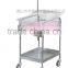 Made in China stainless steel hospital baby trolley