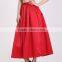 Elegant Ladies Women Retro Ponte Midi A-Line Pleated Swing Skirt