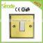 Mechanism life time 40000 time metal panel13A british wall switch and socket