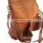 Handmade tan leather handbag moroccan wholesale SAMF001