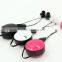 Top quality 3.5mm Stereo In-ear Design Colorful Patent SR6 Retractable Earphone Earbuds for MP3 Android Samsung HTC LG IOS