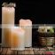 2016 new moving flame electric flameless candle in set