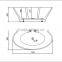 SUNZOOM round whirlpool bathtub,portable small bathtub,mini bathtub china wholesale