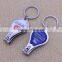 Promotional custom epoxy printing metal nail clipper with bottle opener keychain                        
                                                Quality Choice