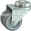 Dual rubber swivel wheel caster