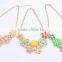  Express Handmade Rhinestone Flower Design Fashion Pendant Necklace Sets and custume jewelry set