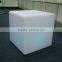 outdoor use villa led fashion plastic square white chair with remote control