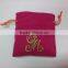 organic drawstring cotton jewelry pouches