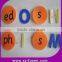 nylon colorful hook and loop letters number for hats