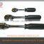 Quick Release Mirror Finishing Rubber-handle Ratchet Wrench