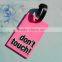 3d coloring pvc luggage tag custom luggage tag