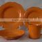 wholesale fine china solid and 2-tone color glaze stoneware dinnerware sets for distributors