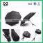 promotion customized auto open black 3 fold umbrella / special shape umbrella
