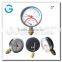 High quality 80mm black steel brass internal gauge pressure thermometer
