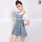 overall denim dress for sweet girls overal denim mini dress JXA081