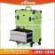 Professional Rolling Makeup Case 2 in1 Mutifunctional PVC Trolley Cosmetic Case With 360 Degree Wheel