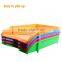Foldable frosted plastic file tray with fluoresence color