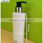 250ml shine white PET plastic bottle with 24mm lotion pump for personal care