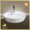 2016 New design western counter bathroom sink in white color