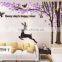 Forest tree deer crystal acrylic 3D three-dimensional wall stickers living room sofa bedroom TV background wall decoration stick