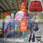 Popular size 4.5 height flag banner flying flag stand fiber glass pole