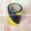 Safety warning black/yellow stripes tape