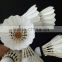 Golden Badminton Feather Shuttlecock with Nitration-cotton Glue and Sandwich Cork