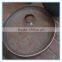 pressed flange plain steel piercing flat tubing dish head