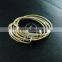 60mm diameter vintage brass bronze plated simple wiring bracelet for beading 1900101