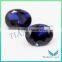 Wholesale Loose Synthetic Colored Stones #34 blue Oval Cut Sapphire Lab Creat Corundum gems for Jewelry price