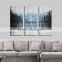 Handmade Modern Abstract Lake Landscape House Painting