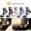 Fashion Mens Cotton Casual Socks, Soft Color Stripe Socks, Ankle Short Socks