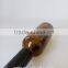 small round amber glass essential oil personal care glass bottle with cap