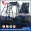 Bucket wheel and chain gold dredging machine