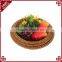 PE rattan handmade woven customized supermarket kitchen storage bread basket