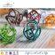 Mid century hand crafted monder glass rope knot paper wieght sculptural decor art craft