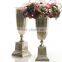 flower vase /big flower vase / wedding decoration Gold Metal flower Vase, Royal Gold Trumpet Vase For Decoration