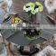 Manufacture cylinder glass dining table for hotel used