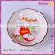 custom ceramic round home decoration dry fruit tray