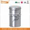 Cylinder Galvanized Metal dog food storage container